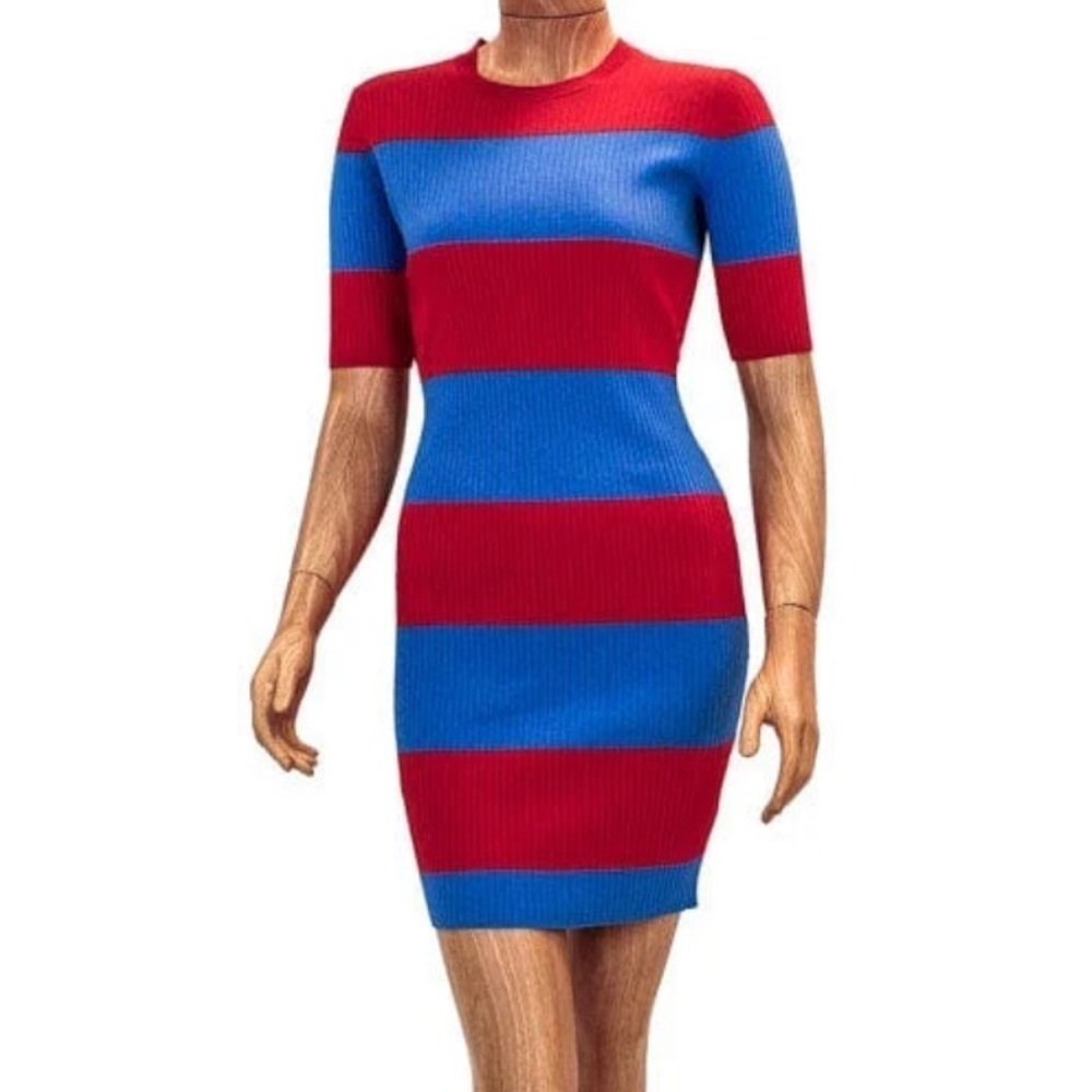 TORY Burch SPORT 
FITTED RIBBED KNEE LENGTH DRESS